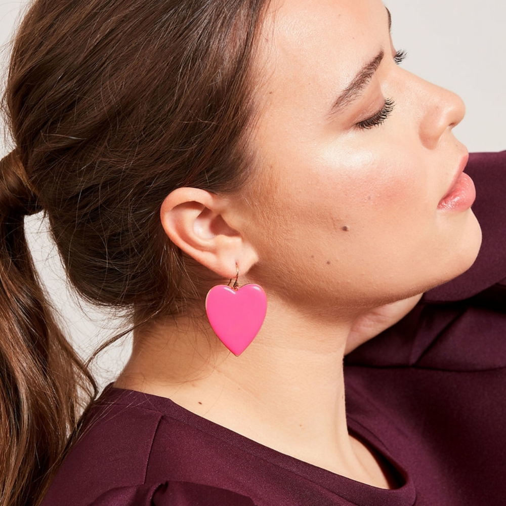 Stella & Dot Amore Enamel Earrings - Picture 2 of 3